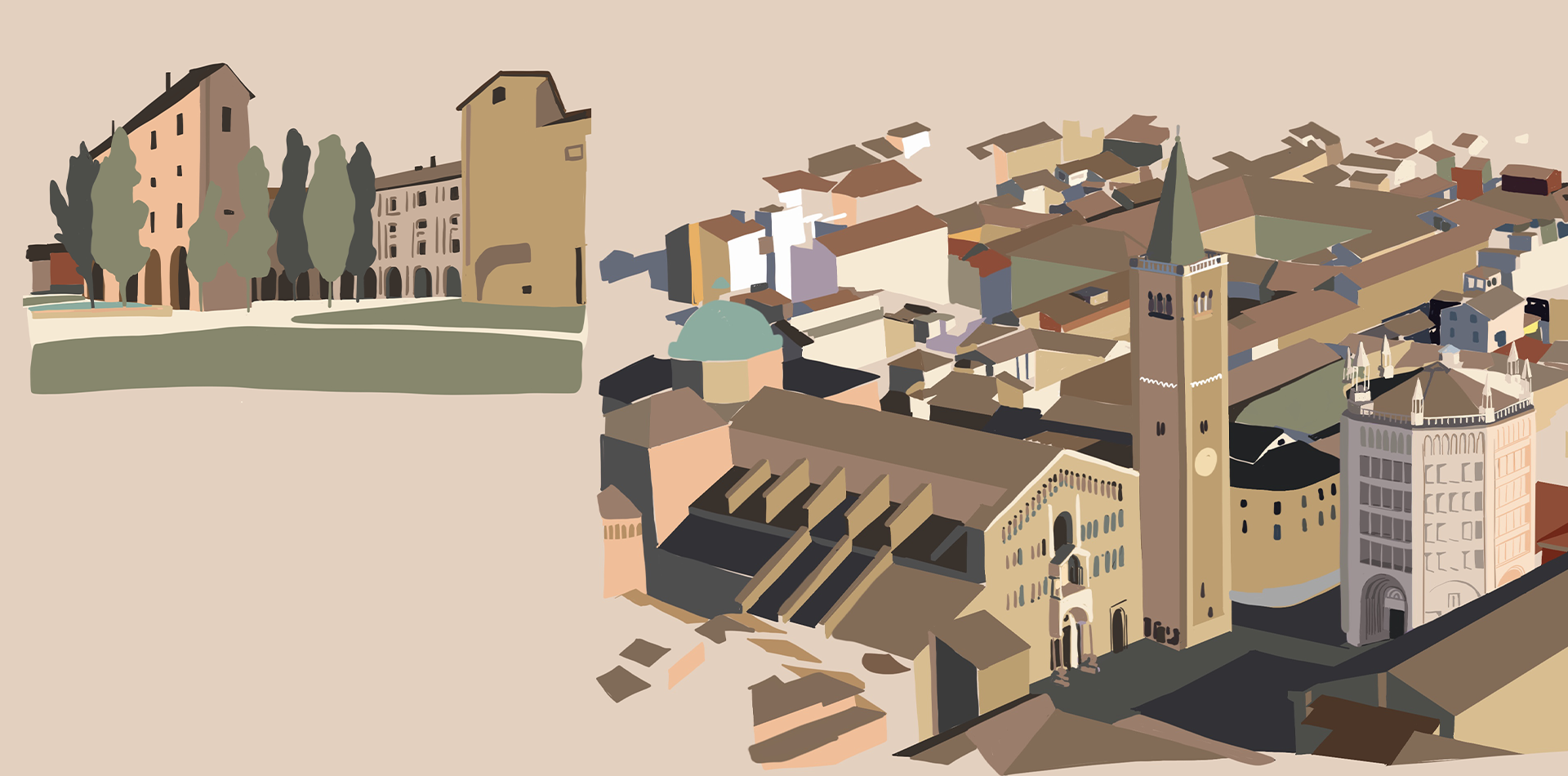 Una Domenica a Parma – Illustrations